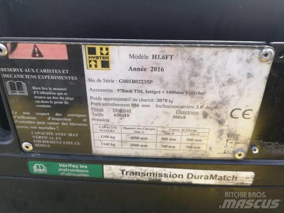 Hyster H 1.6 FT Empilhadores a gás