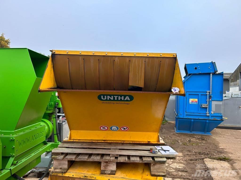 Untha RS50 Feed Hood Peças de equipamento de lixo, reciclagem e pedreiras