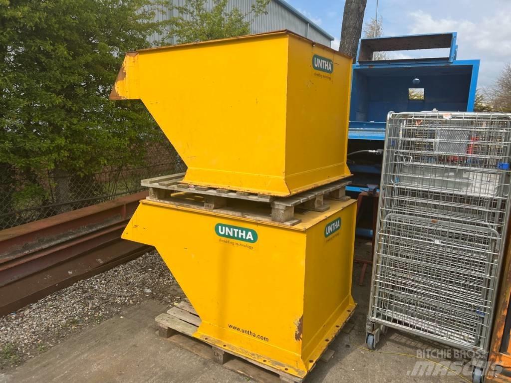 Untha RS50 Feed Hood Peças de equipamento de lixo, reciclagem e pedreiras