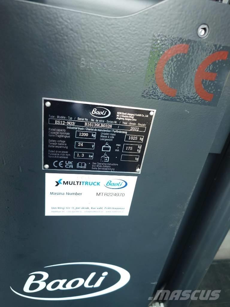 Baoli ES12-N03 Empilhador para operador externo