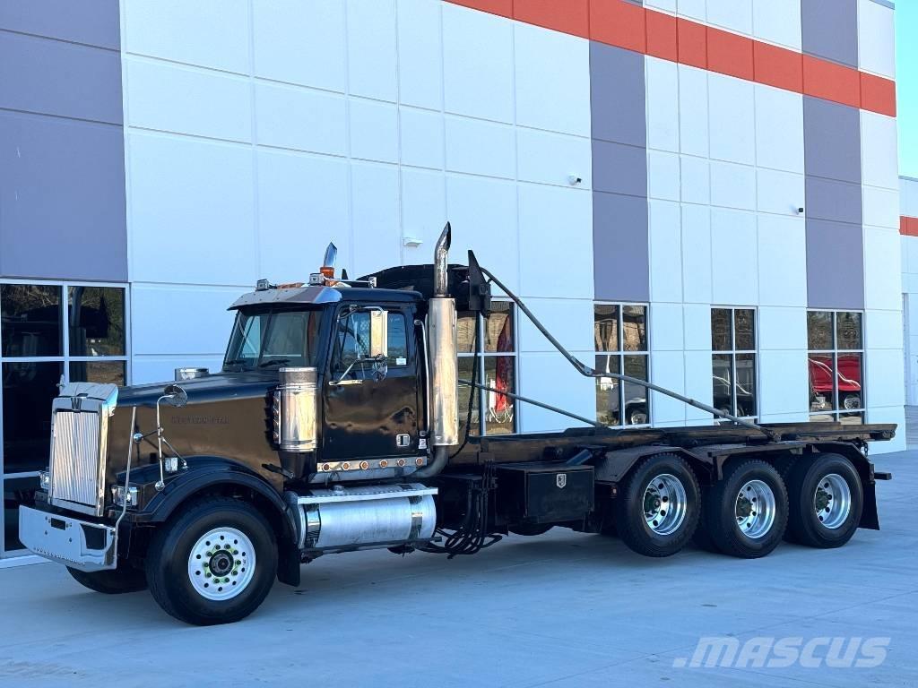Western Star 4900 Camiões caixa desmontável com elevador de cabo