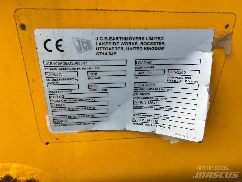 JCB 409 Agri shovel Carregadeiras de rodas