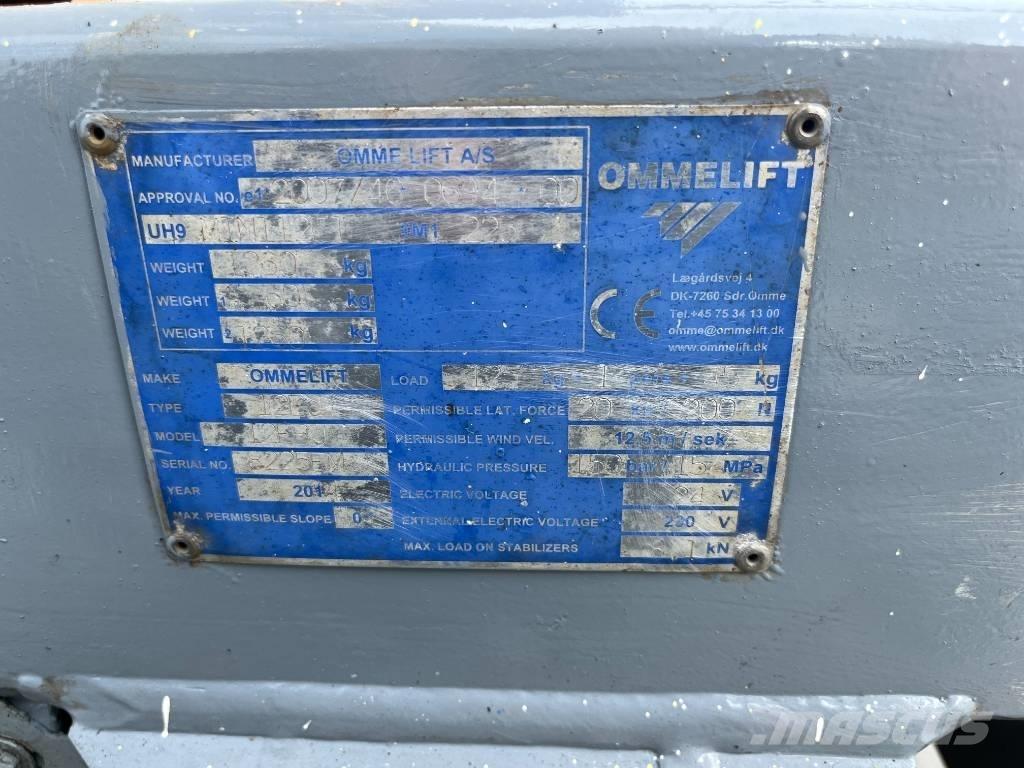 Omme Mini 12 EBJ Plataformas aéreas montadas em atrelados