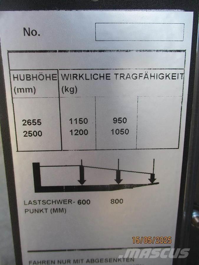 BT SWE 120 Empilhador para operador externo