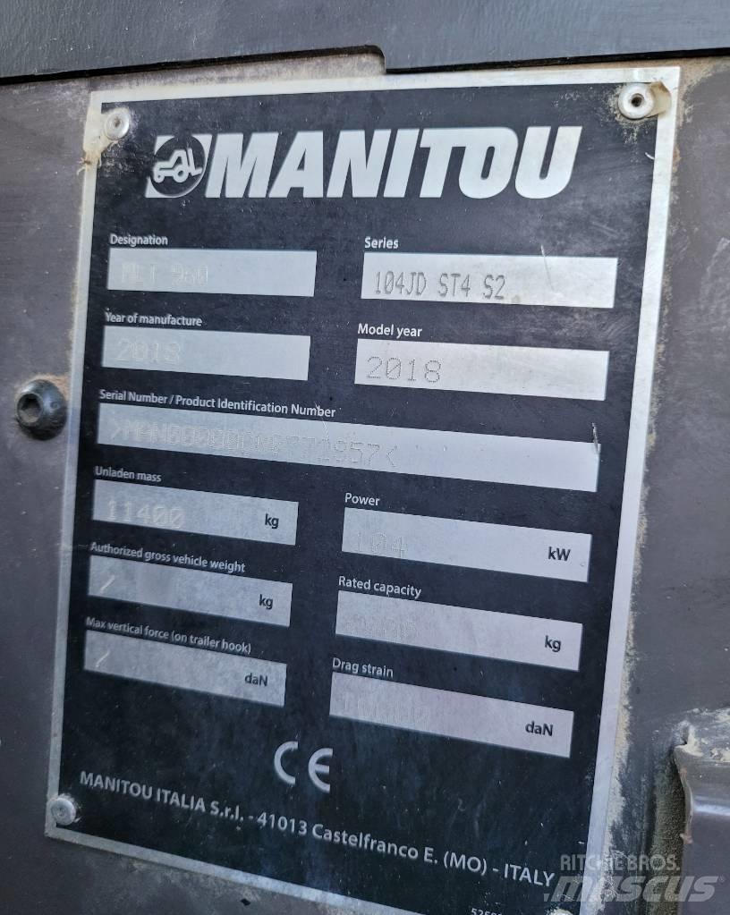 Manitou MLT960 Manipulador telescópico