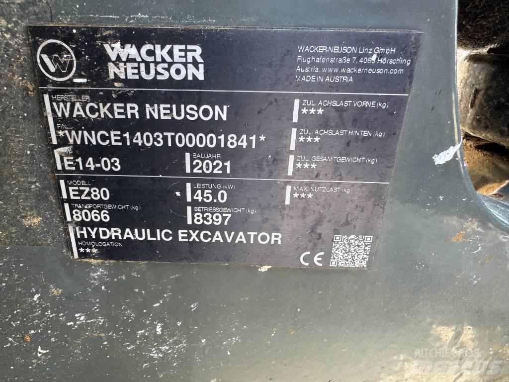 Wacker Neuson EZ80 Escavadeiras de esteiras