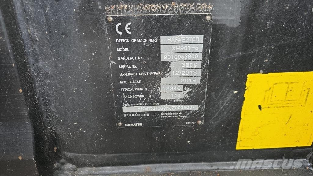 Komatsu 901.5 Processadores florestais