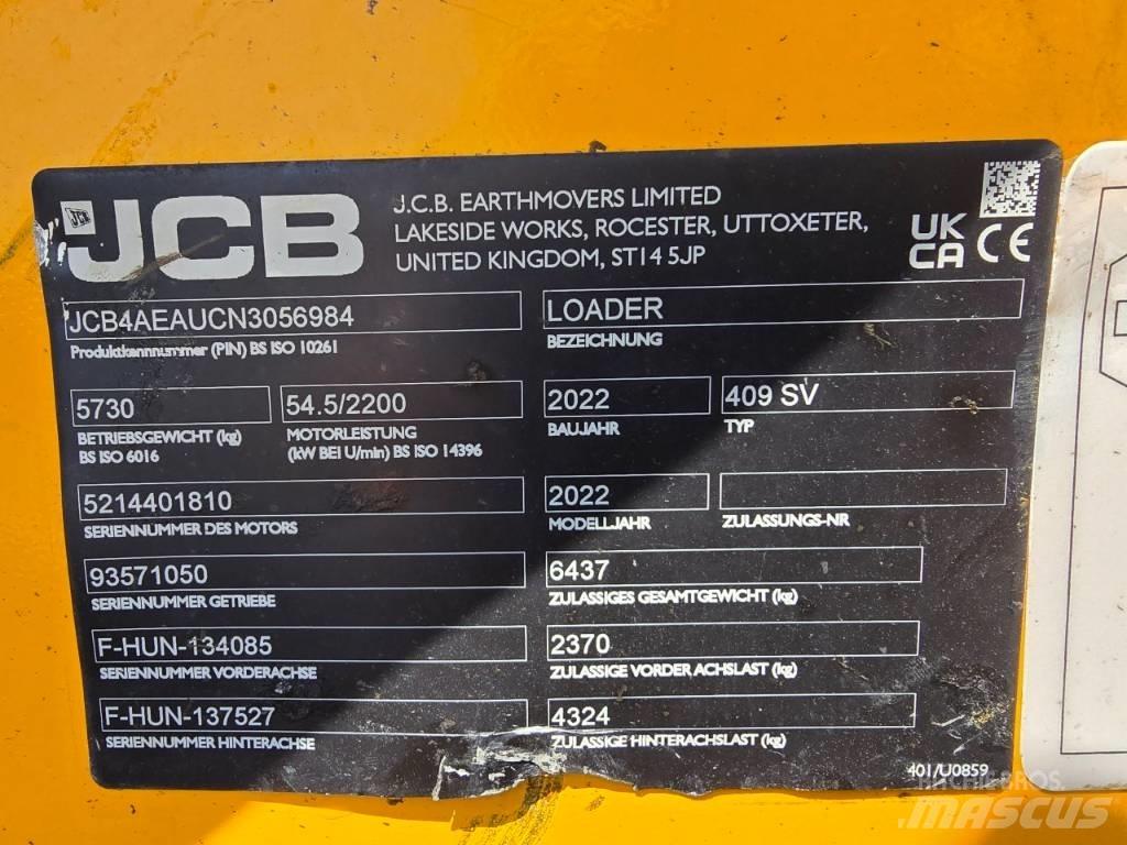 JCB 409SV Carregadeiras de rodas