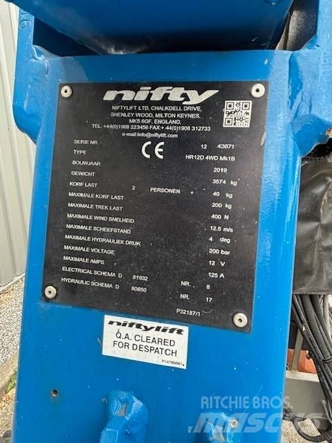 Niftylift HR12 D Elevadores braços articulados