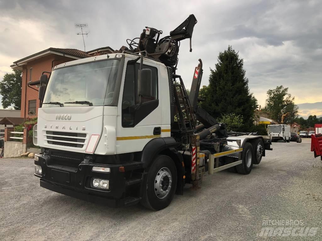 Iveco Stralis 350 Camiões caixa desmontável com elevador de cabo