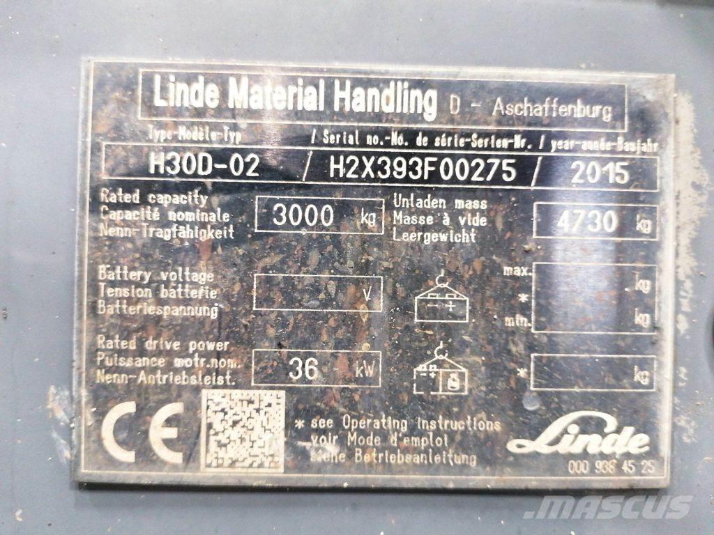 Linde H30D-02 Empilhadores Diesel