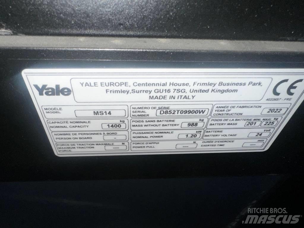 Yale MS 14 AC Empilhador para operador externo