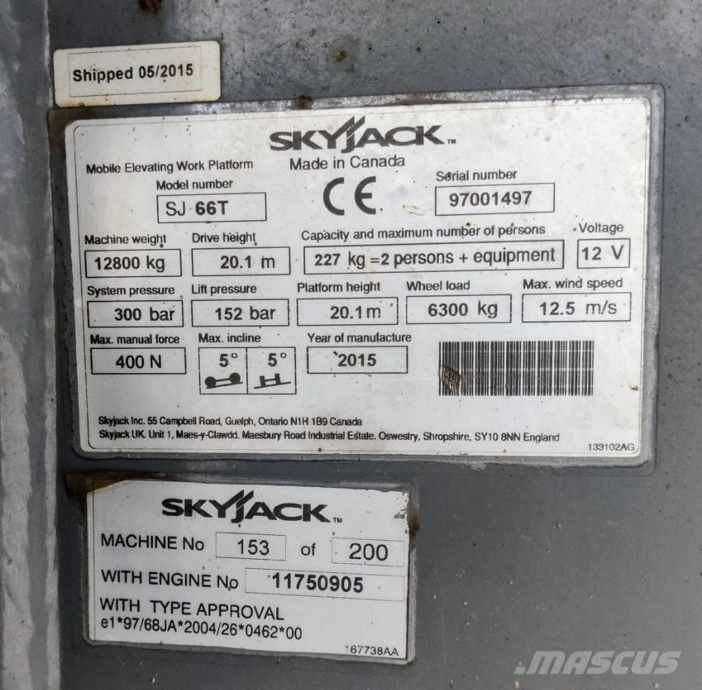 SkyJack SJ 66 T Elevadores braços articulados