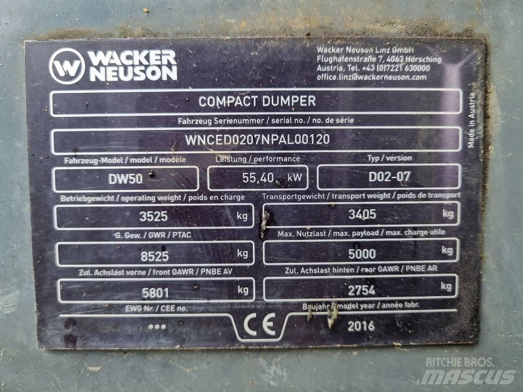 Wacker Neuson DW 50 Dumpers de obras