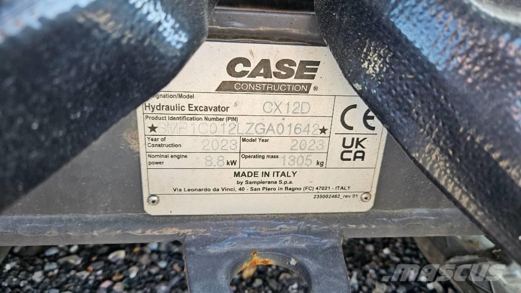 CASE CX12D Miniescavadeiras