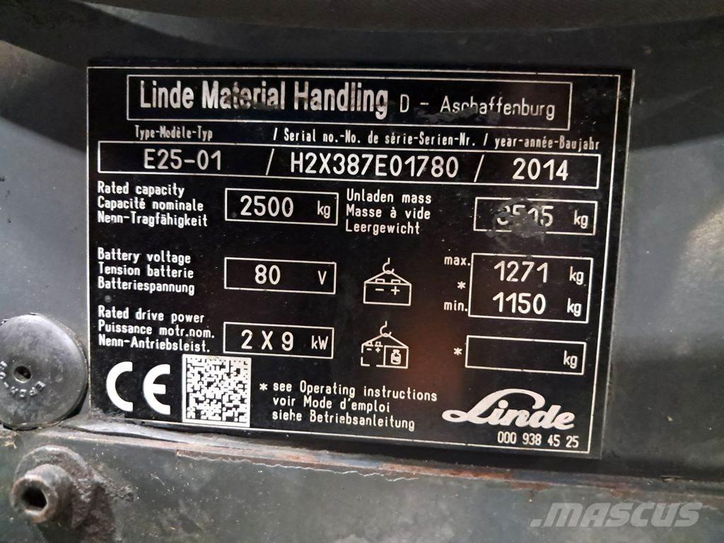 Linde E25-01 Empilhadores eléctricos
