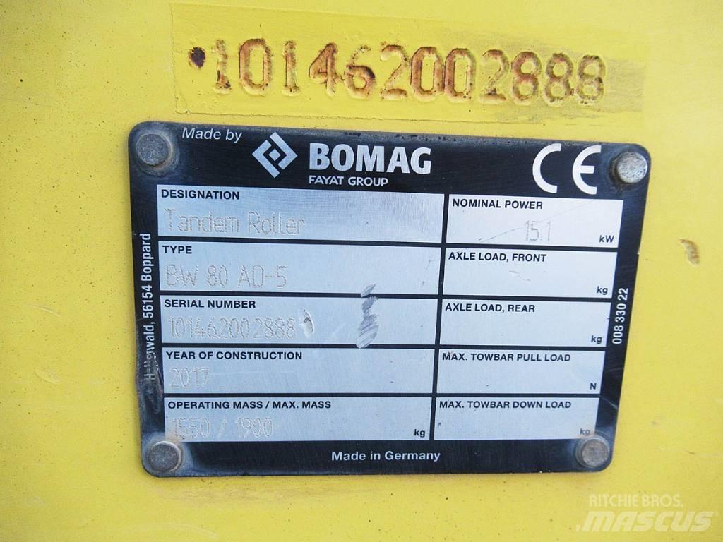 Bomag BW 80 AD-5 Cilindros Compactadores tandem