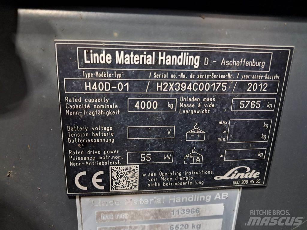 Linde H40D-01 Empilhadores Diesel