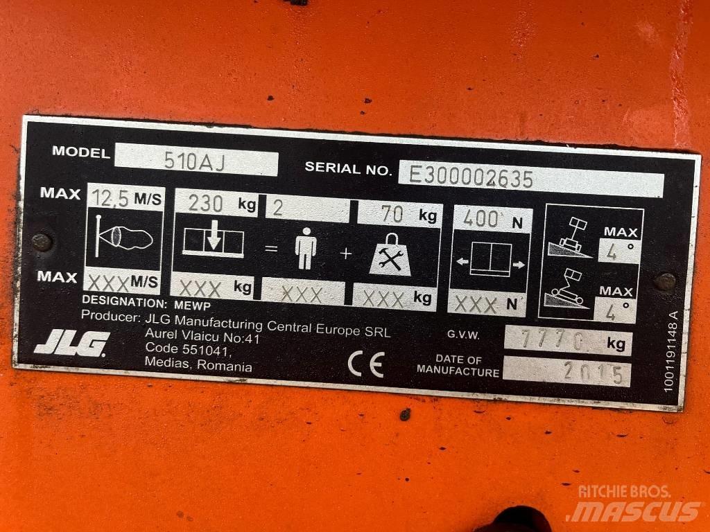 JLG 510 AJ Elevadores braços articulados