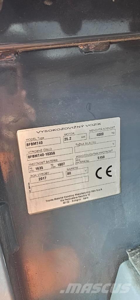Toyota 8FBMT40 Empilhadores eléctricos