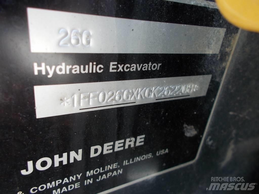 John Deere 26G Miniescavadeiras