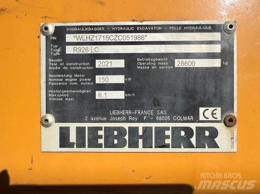 Liebherr R 926 LC Escavadeiras de esteiras