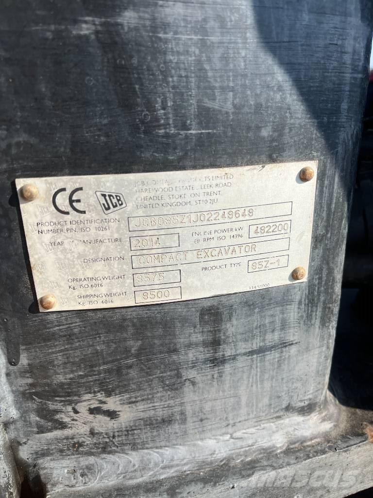 JCB 85 Z-1 ECO Escavadoras Midi 7t - 12t