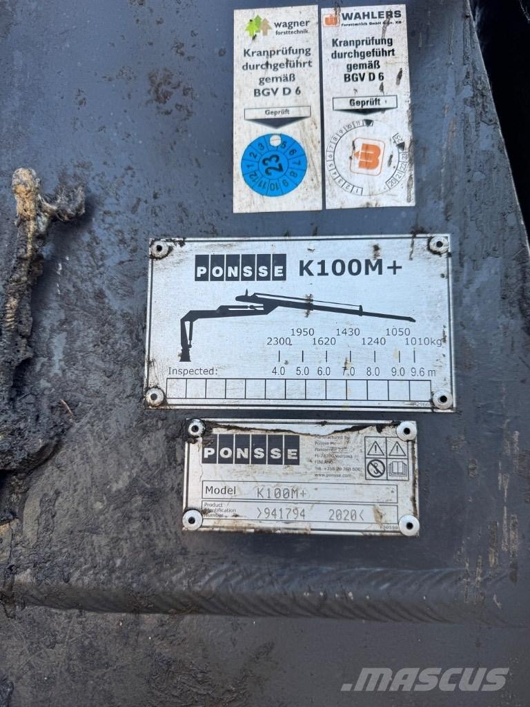 Ponsse Kran  K 100 M+ Forwarders florestais