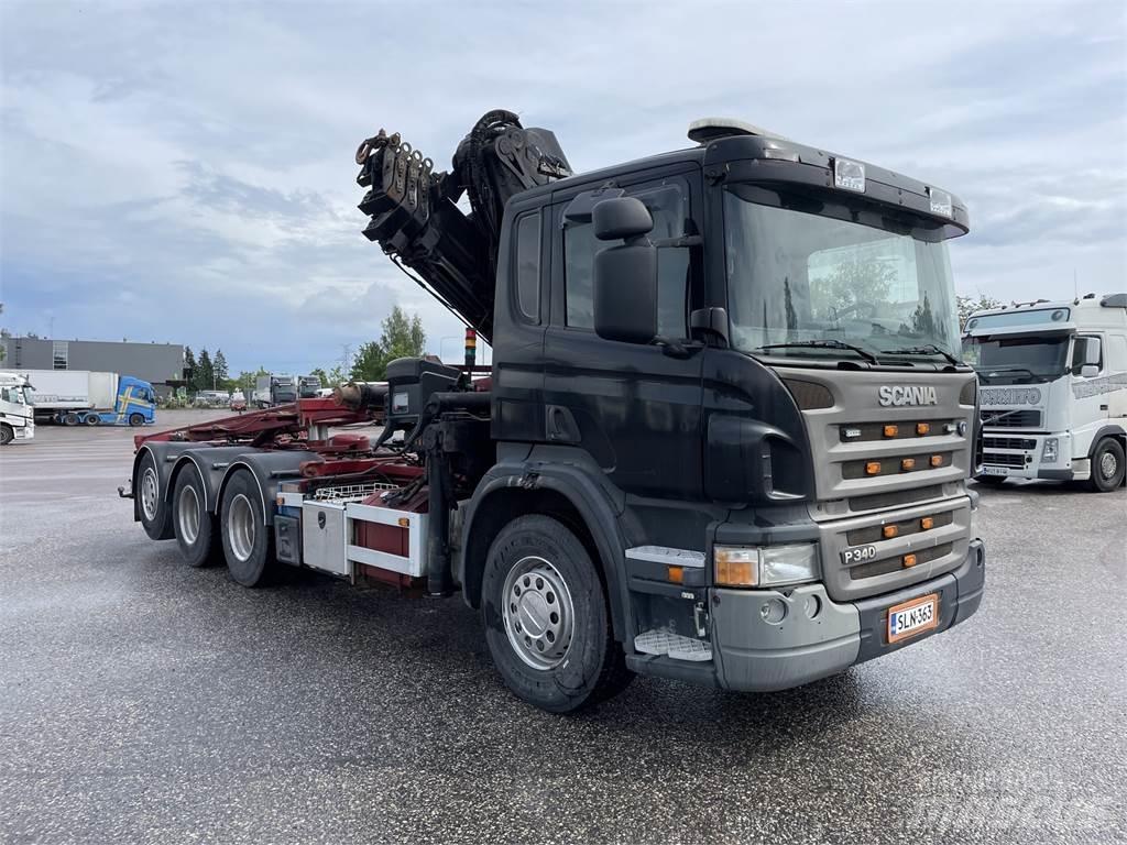 Scania P340 8x4 Camiões grua