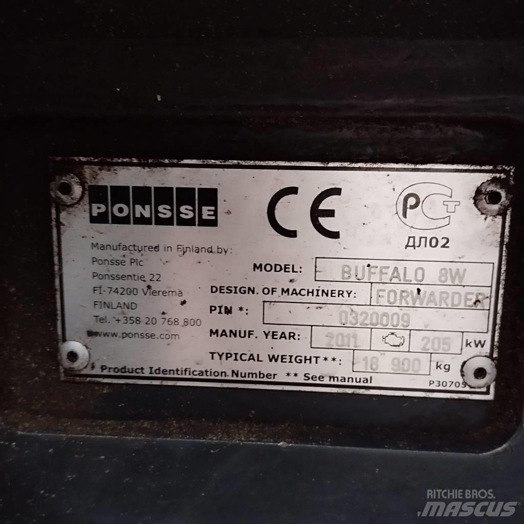 Ponsse Buffalo 8W Forwarders florestais