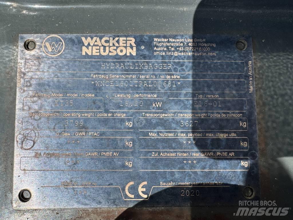 Wacker Neuson ET35 Escavadeiras de esteiras