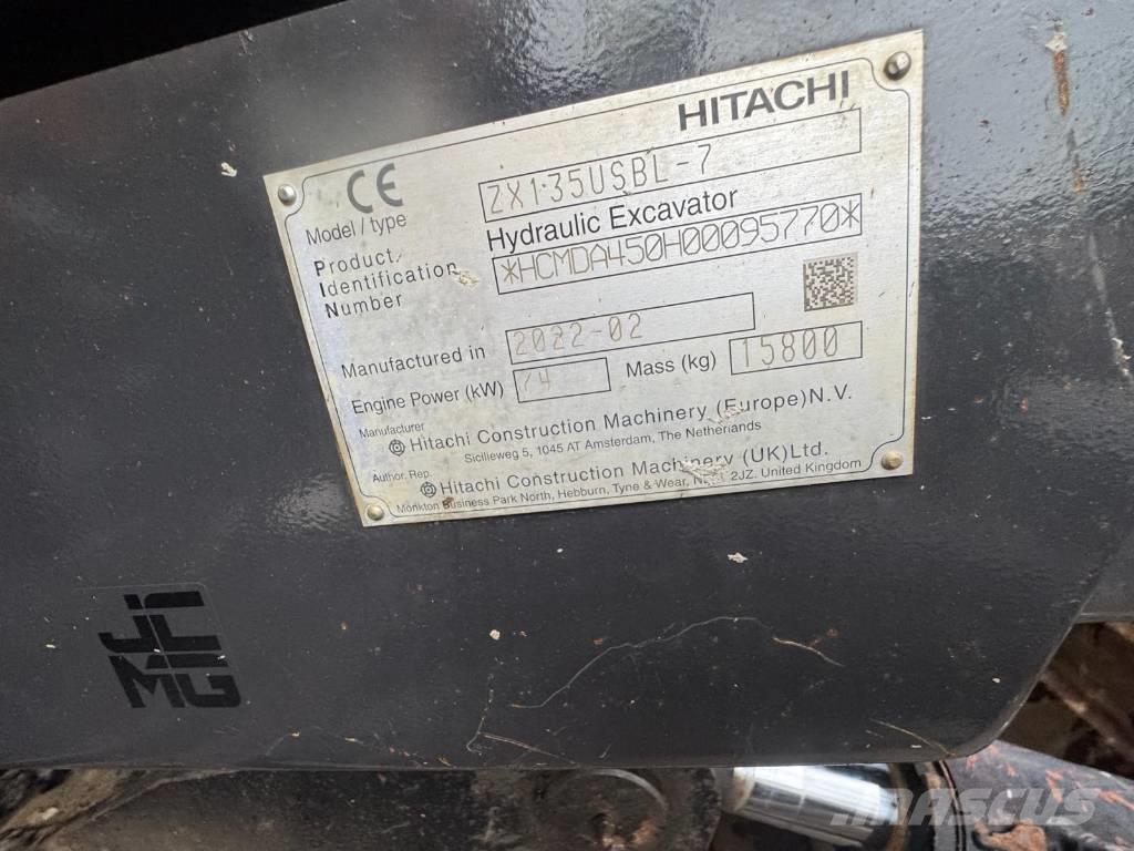 Hitachi ZX 135 US-7 Escavadeiras de esteiras