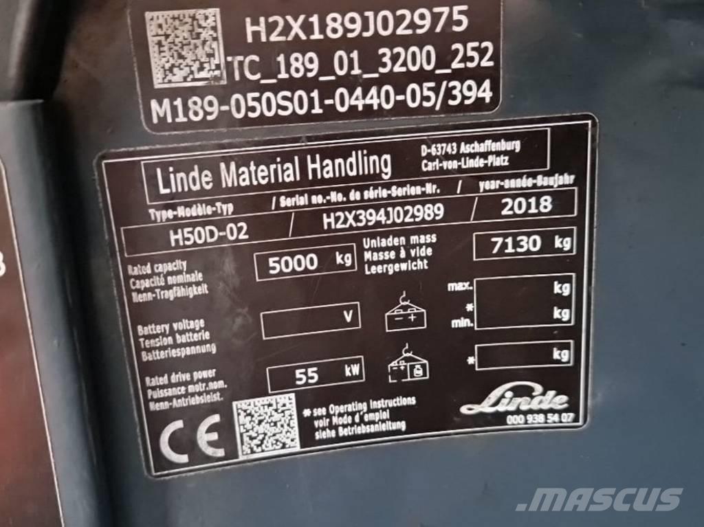 Linde H50D-02 Empilhadores Diesel