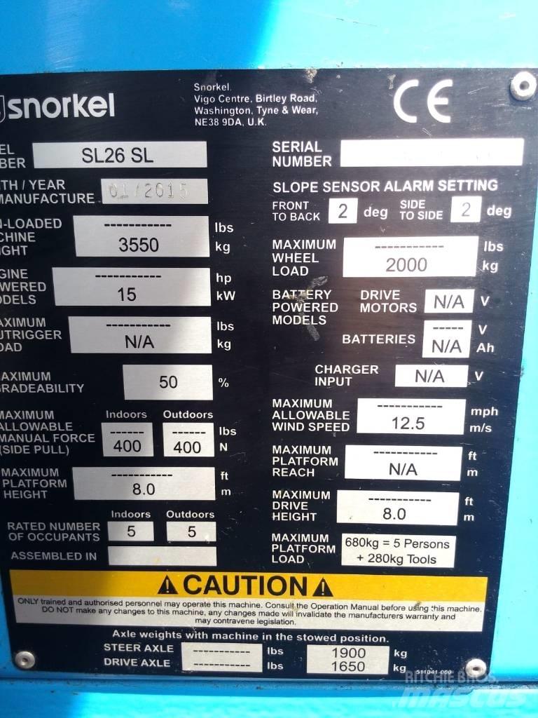 Snorkel SL 26 Elevadores braços articulados