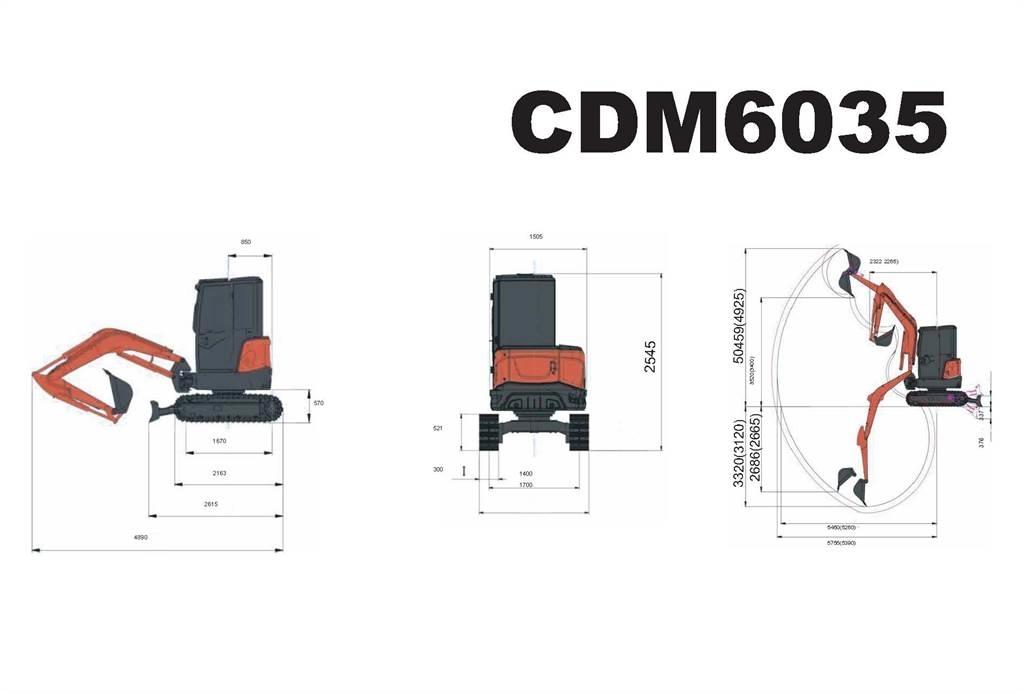 Lonking CDM6035 Miniescavadeiras