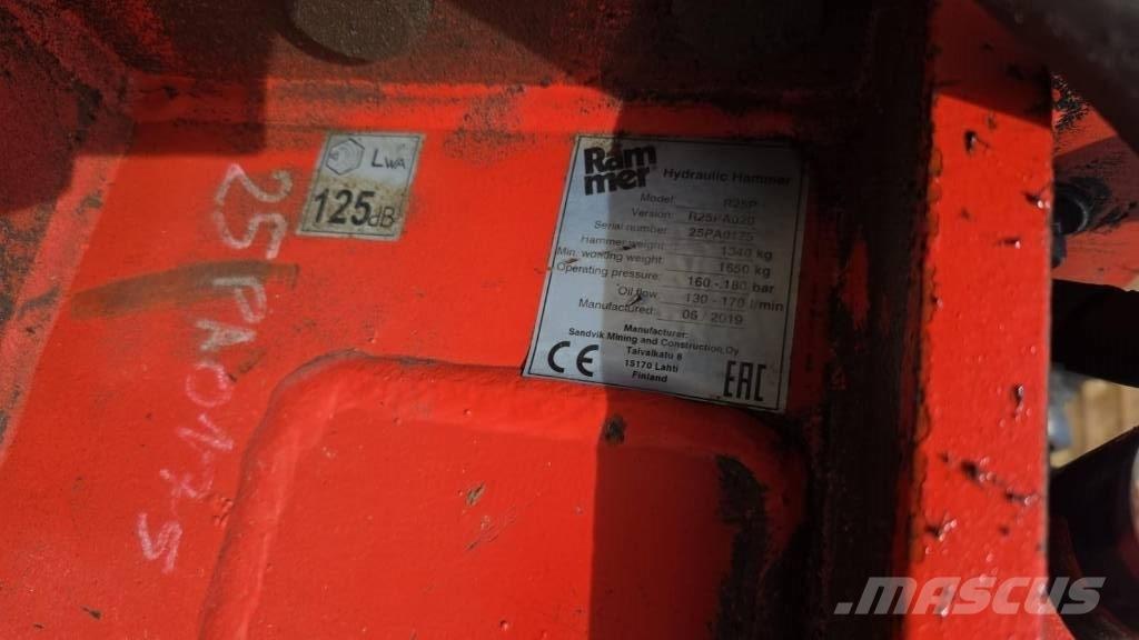 Rammer R25P Martelos de quebragem