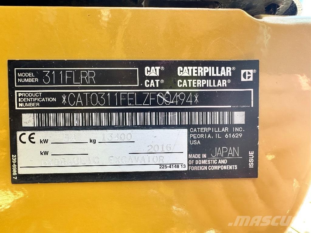 CAT 311 F LRR Escavadeiras de esteiras