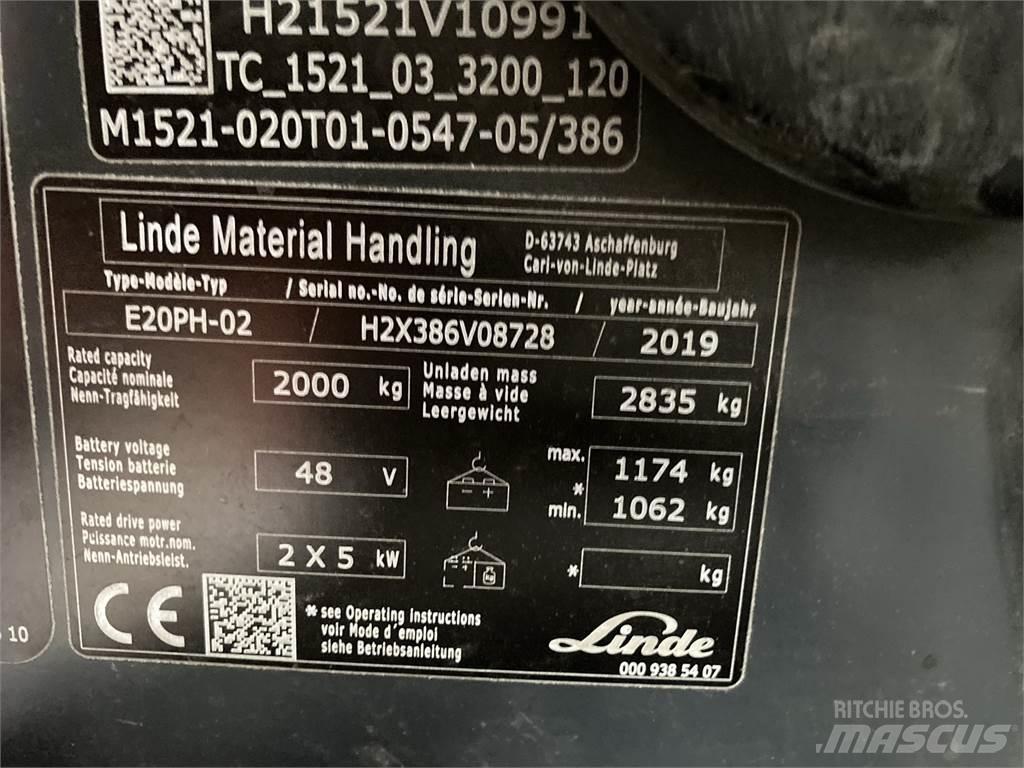 Linde E20PH Empilhadores eléctricos