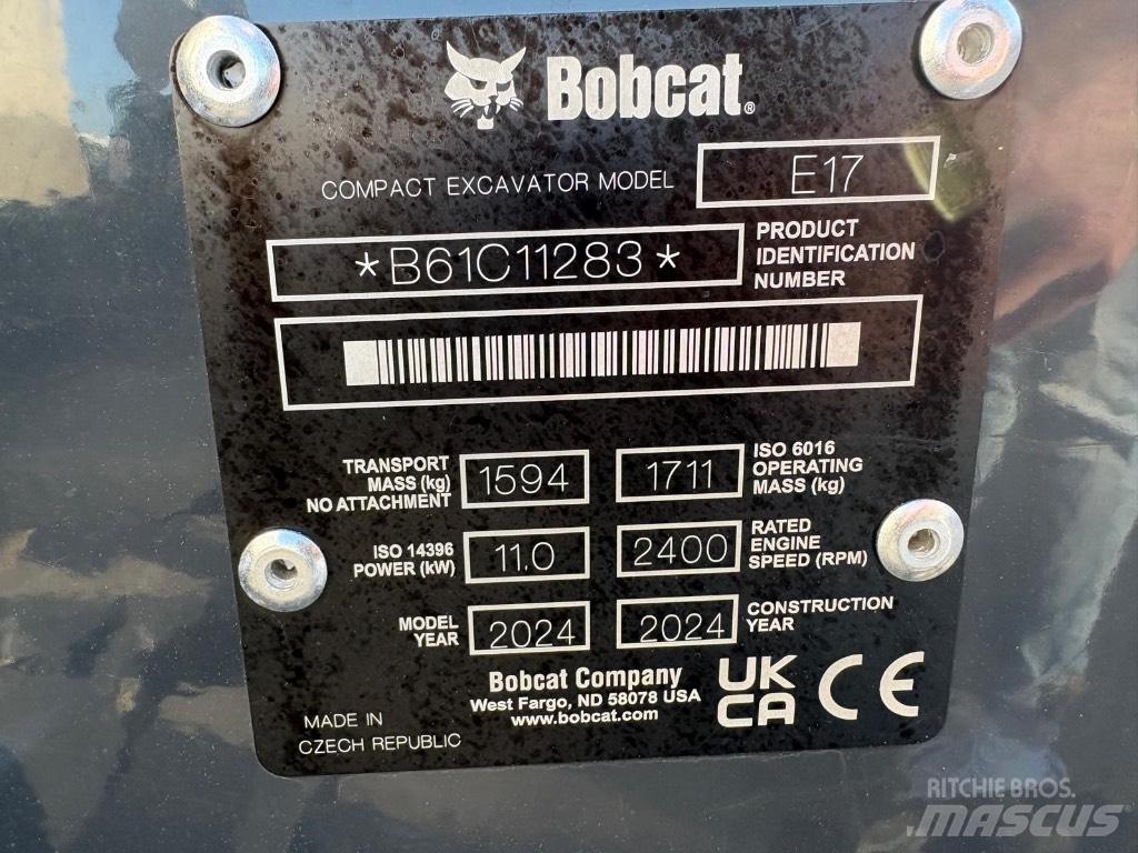 Bobcat E 17 Miniescavadeiras