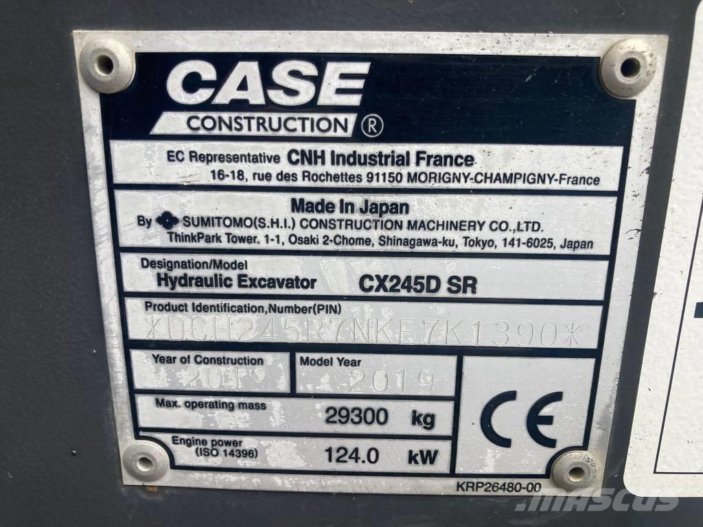 CASE CX 245 D SR LC Escavadeiras de esteiras