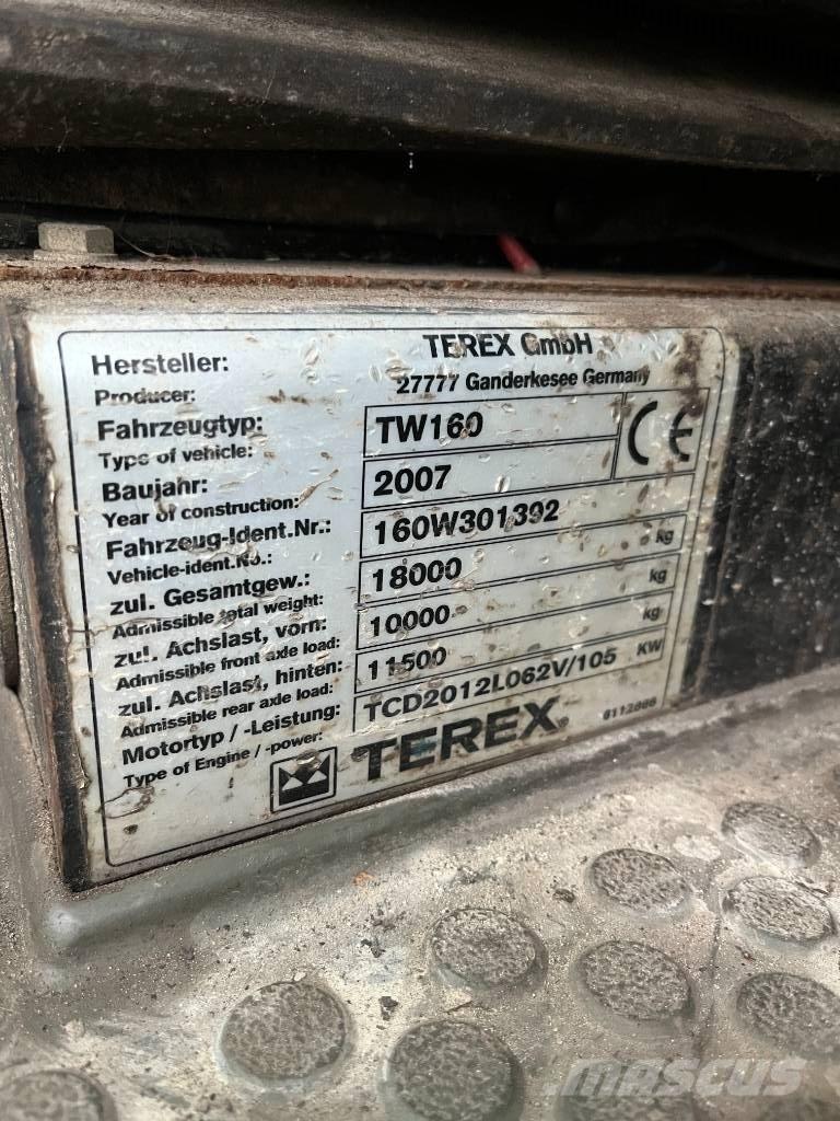 Terex TW 160 Escavadoras de rodas