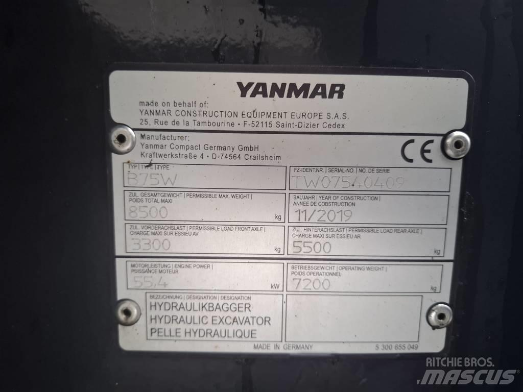 Yanmar B 75 W Escavadoras de rodas