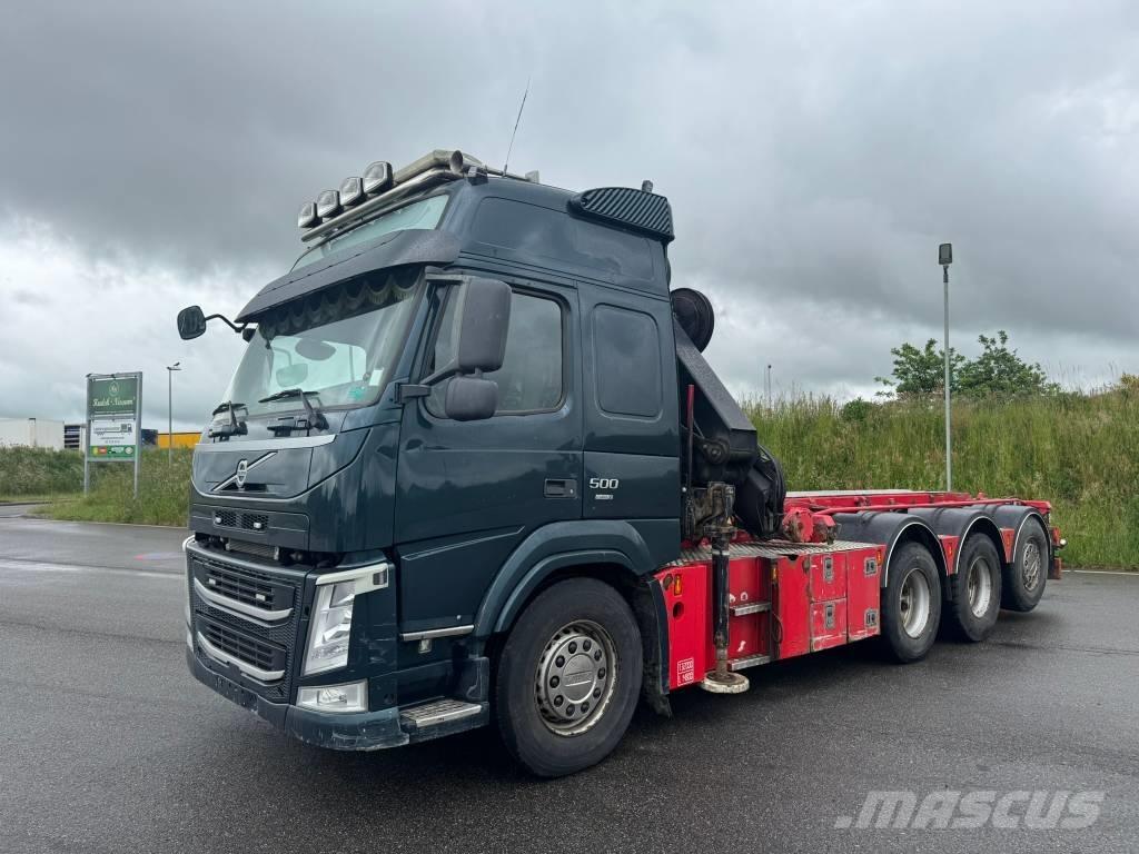 Volvo FM 500 Camiões caixa desmontável com elevador de cabo