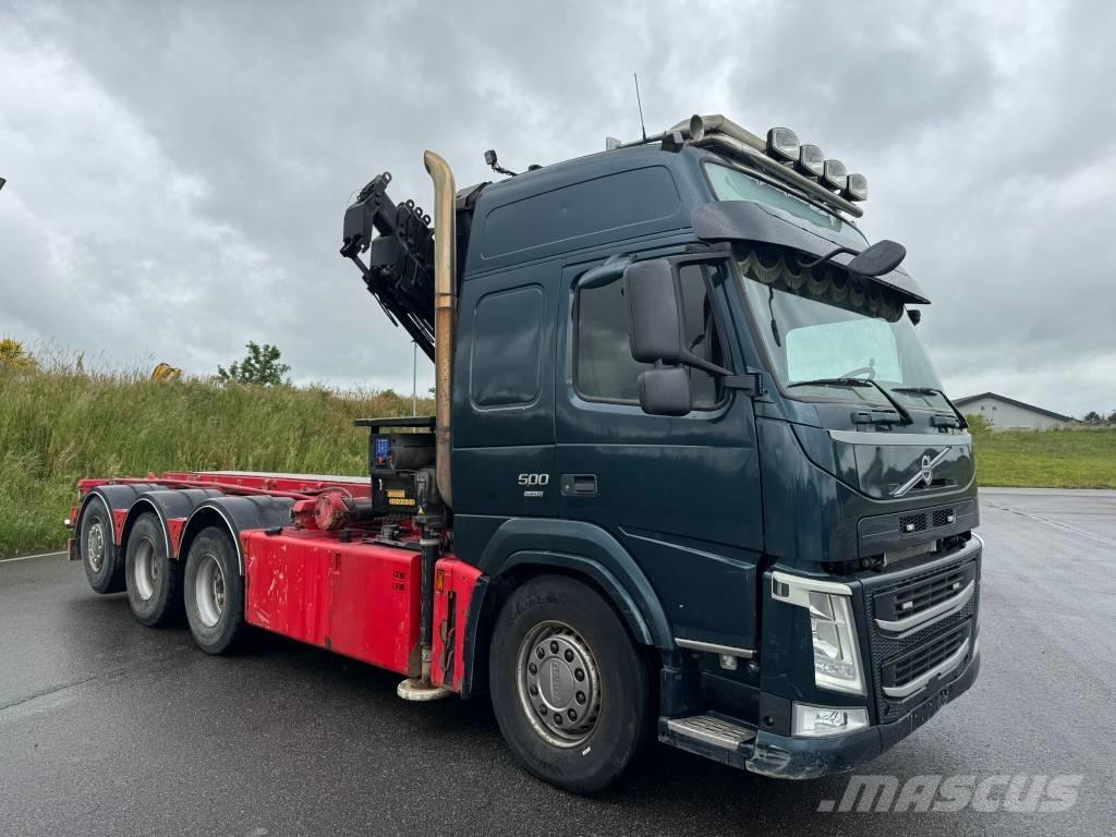 Volvo FM 500 Camiões caixa desmontável com elevador de cabo