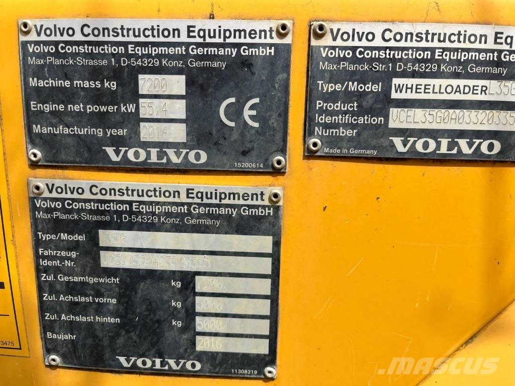 Volvo L 35 G Carregadeiras de rodas