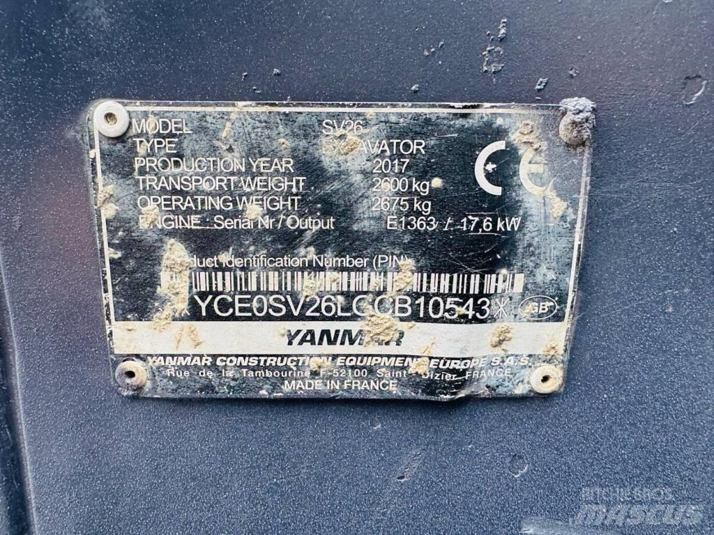 Yanmar SV 26 Miniescavadeiras