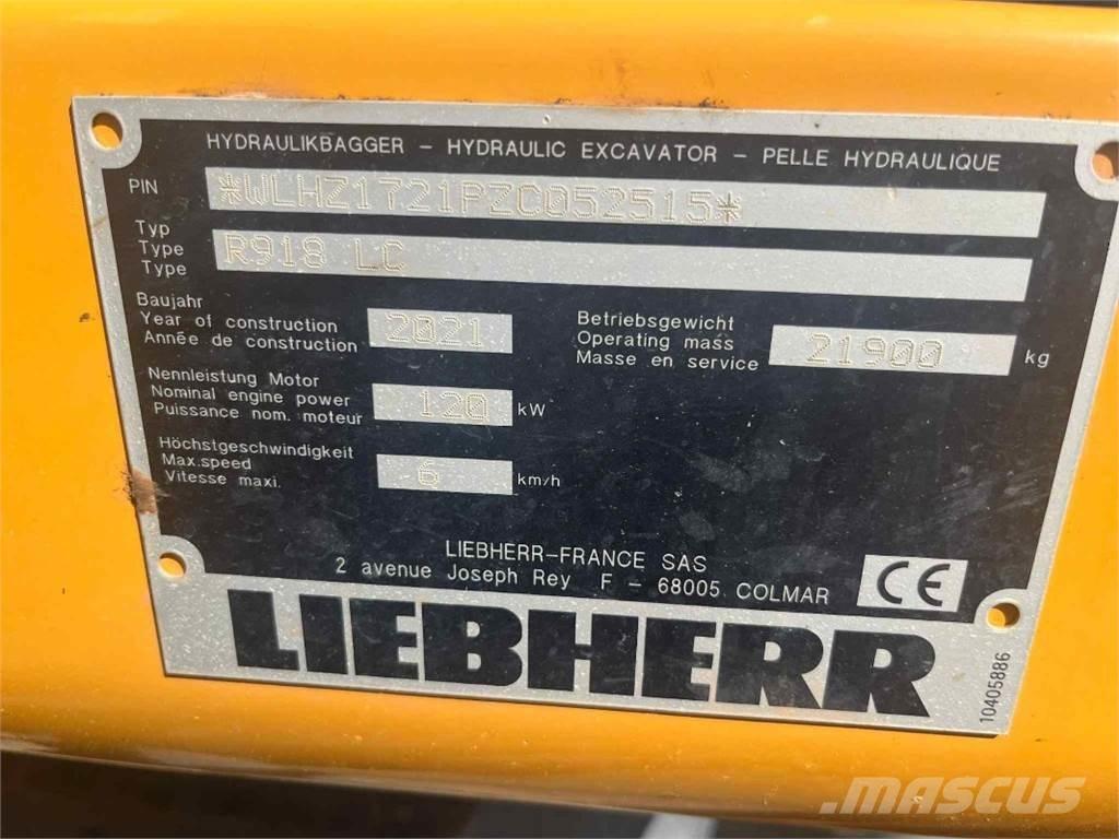 Liebherr R918 Escavadeiras de esteiras