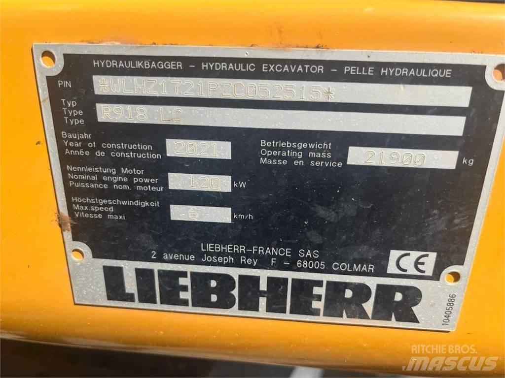 Liebherr R918 Escavadeiras de esteiras