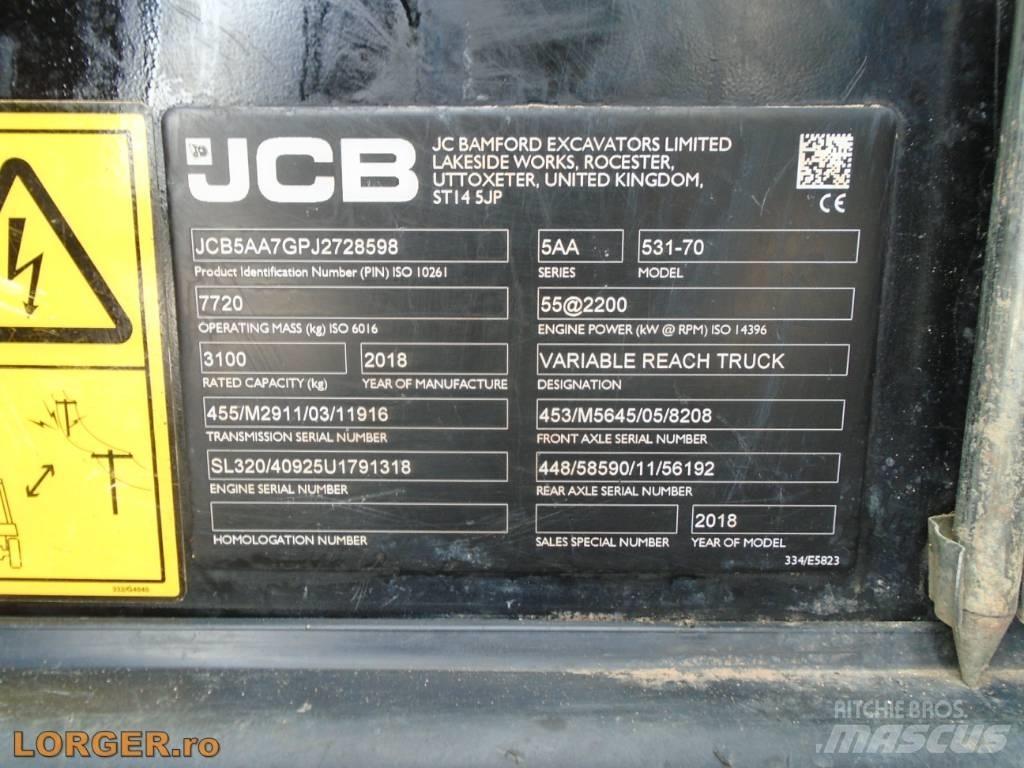 JCB 531-70 Telescópicas para Agricultura