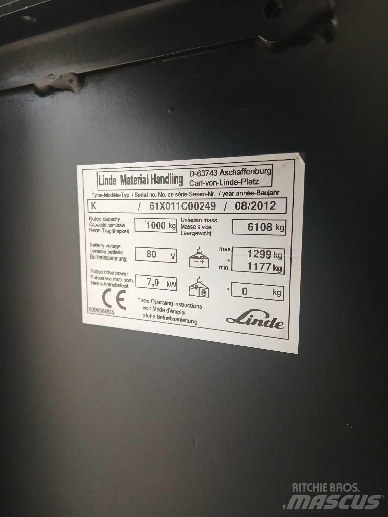Linde K 10 Preparadoras de encomendas de alta elevação
